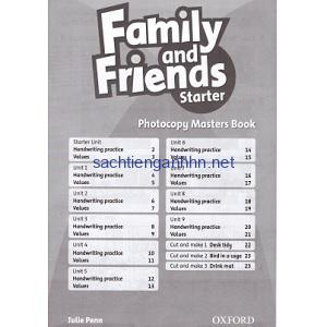 Family and Friends Starter Photocopy Masters Book