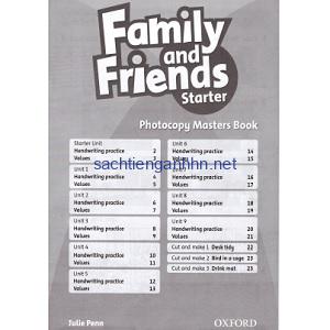 Family and Friends Starter Photocopy Masters Book Family and Friends Starter Photocopy Masters Book