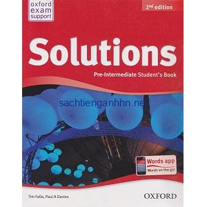 Solutions Pre-Intermediate Student's Book 2nd Solutions Pre-Intermediate Student's Book 2nd