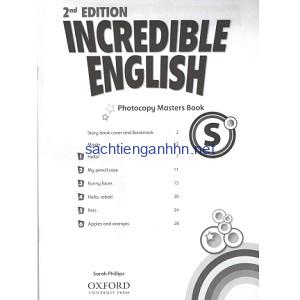 Incredible English Starter Photocopy Masters Book 2nd Edition Incredible English Starter Photocopy Masters Book 2nd Edition