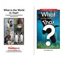 Reading A-Z Level G- What in the World Is That Reading A-Z Level G- What in the World Is That