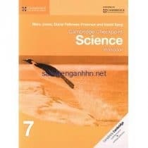 Cambridge Checkpoint Science 7 Workbook