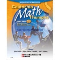 California Math Triumphs Place Value and Basic Number Skills 1A