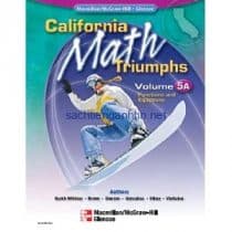 California Math Triumphs Functions and Equations, Volume 5A California Math Triumphs Functions and Equations, Volume 5A