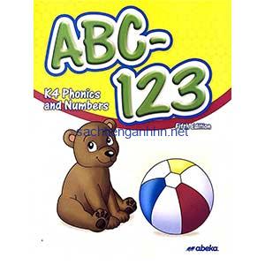 ABC-123 K4 Phonics and Numbers 5th Edition Abeka Book