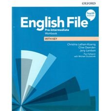 English File 4th Edition Pre-Intermediate Workbook with key